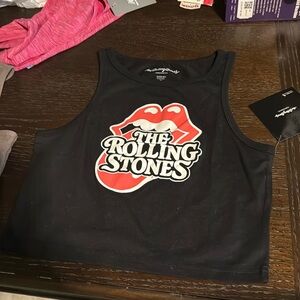 Rolling Stones cropped top
